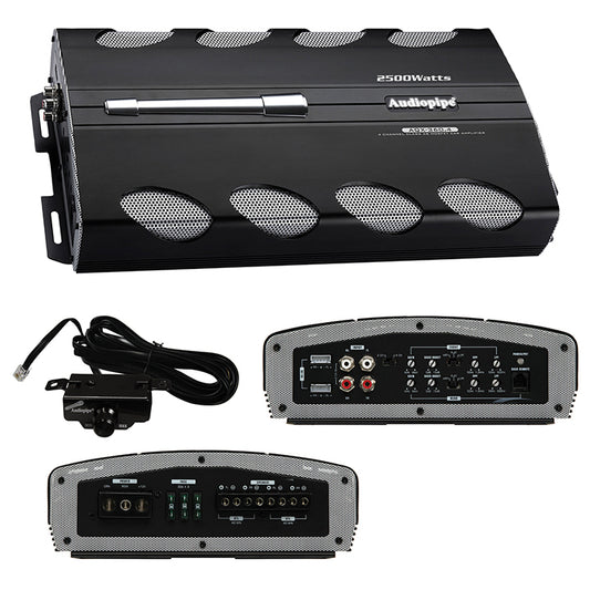 AUDIOPIPE AQX-360.4 2500W 4 Channel Car Amplifier Power Amp MOSFET AQX360.4