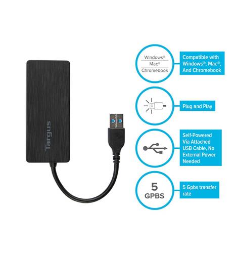 Targus ACH124US Usb 3.0 4-port Hub