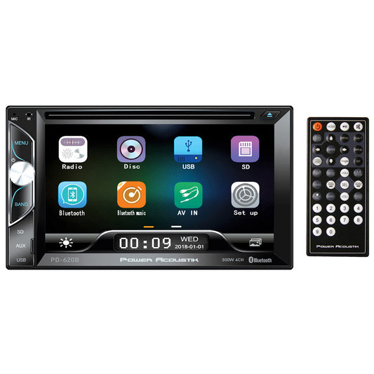 Power Acoustik PD620HB 2DIN DVD MP3 Bluetooth 6.2" Touchscreen