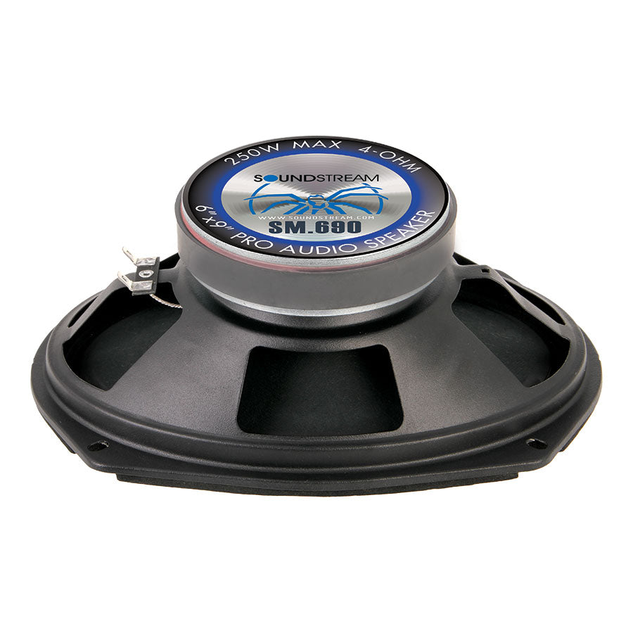 SoundStream SM690 6x9" Pro Audio Speakers (Pair) 250w 4 Color Changeable