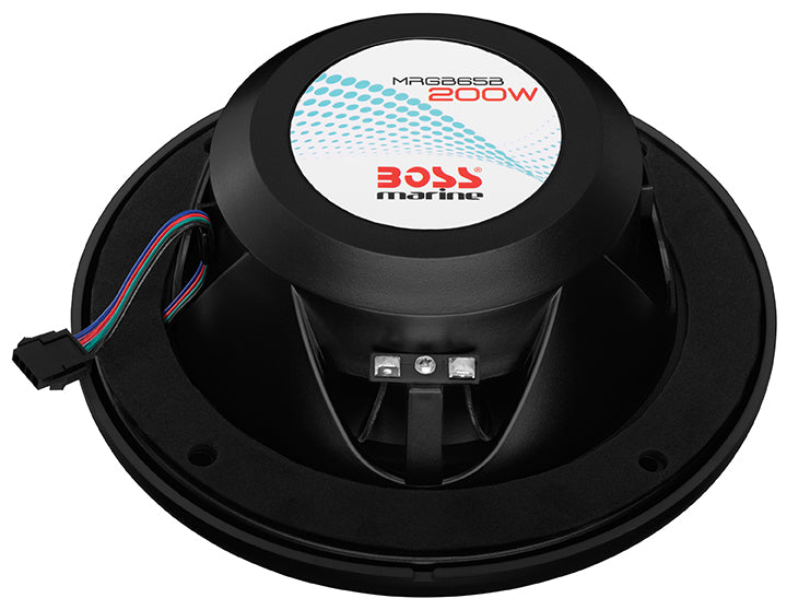 Boss Audio MRGB65B 6.5" 200 Watt 2 way Black Marine Speaker pair