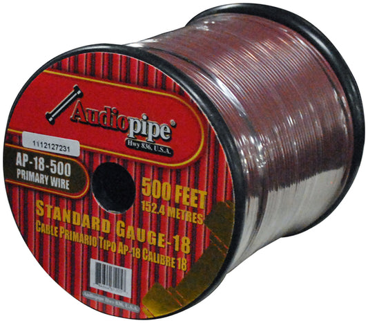 Audiopipe AP18500BROWN 18 Gauge 500Ft Primary Wire Brown