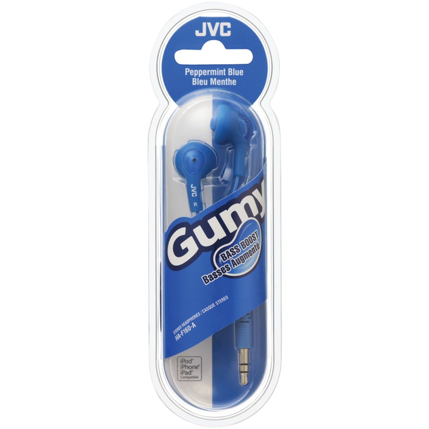 JVC HAF160A Gumy Earbuds (Blue)