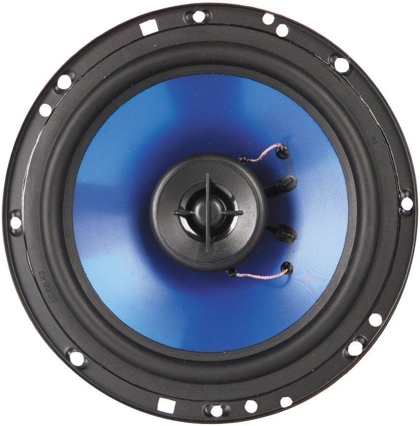 Q POWER QP650 6.5" 300 Watt 2-Way Blue Car Speakers Pair
