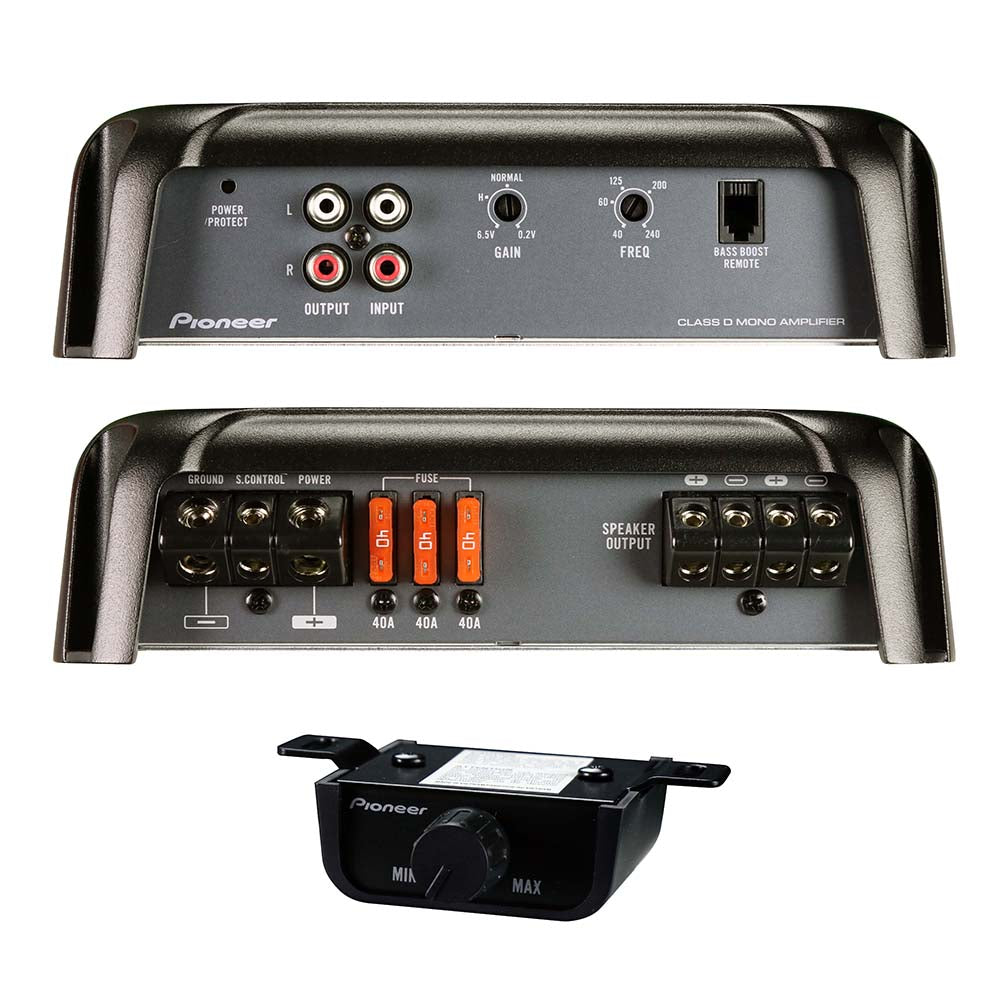 Pioneer GMD9701 Mono Class D Amplifier 2400W Max Bass Knob
