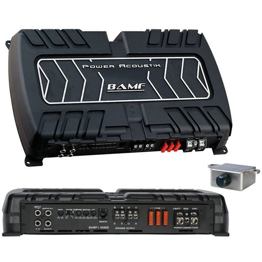 Power Acoustik BAMF1-5000D BAMF Series Monoblock Class D Amp 5000W