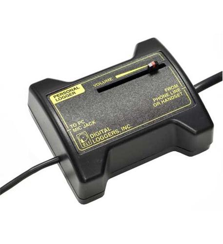 Digital loggers PERSONAL-LOGGER Call Recorder/software, Plugs Into Mic