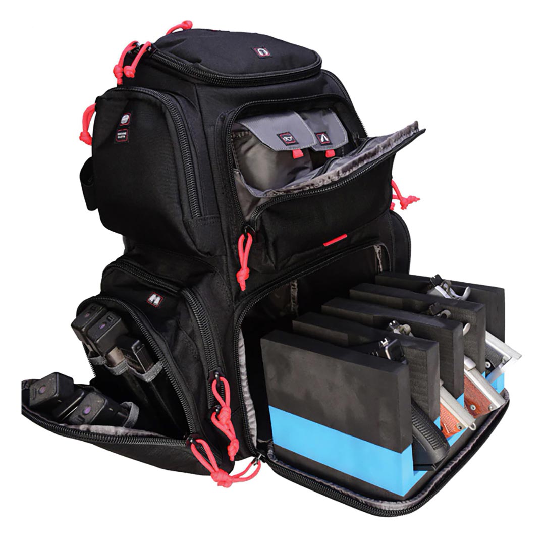 Handgunner GPS1711BP Backpack with Cradle for 4 handguns  Black