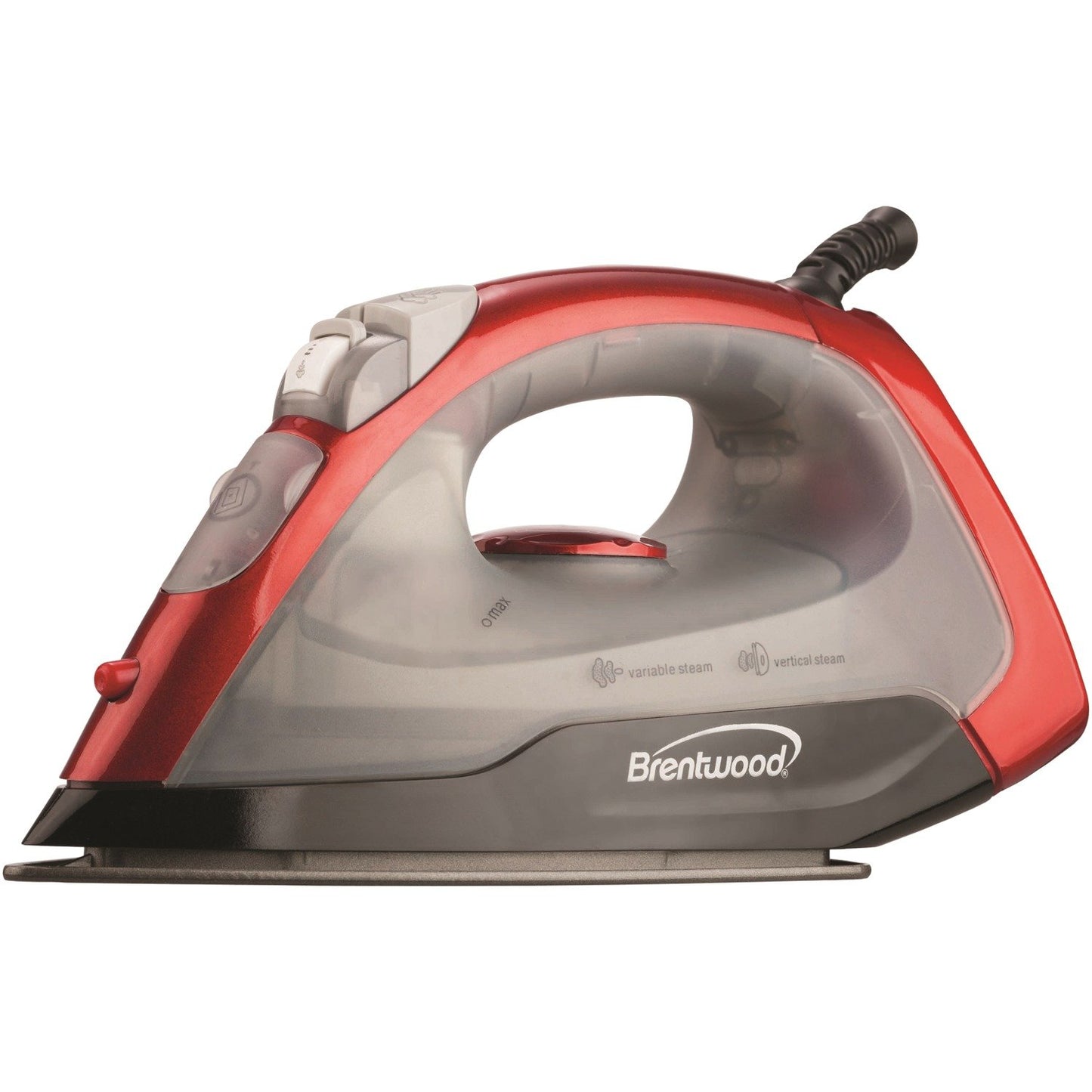 BRENTWOOD MPI-54 Nonstck Steam/Dry Iron Red