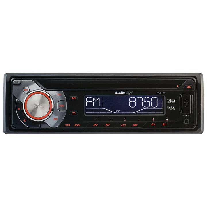 Audiopipe RAC103 AM/FM/CD/USB with Remote & sub out