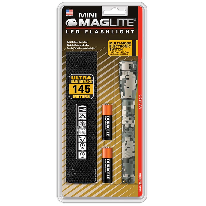 Maglite SP22MRH 2 CELL AA MINI  LED Flashlight Camo Pattern