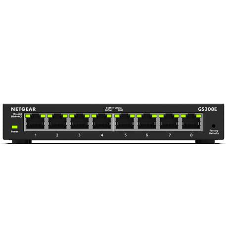 Netgear GS308E-100NAS 8-port Gigabit Plus Switch