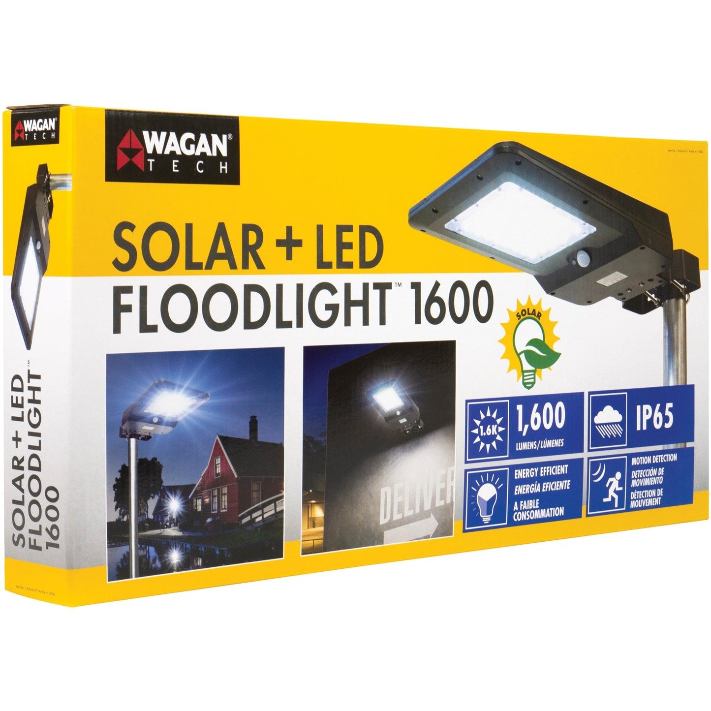 Wagan Tech 8586 Solar + LED Floodlight 1600