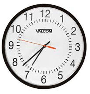 Valcom V-A11012B 12" Round Clock