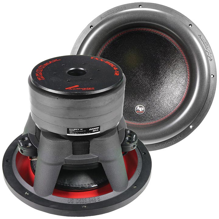 Audiopipe TXXBDC412 12" Woofer 1100W RMS Quad Stacked