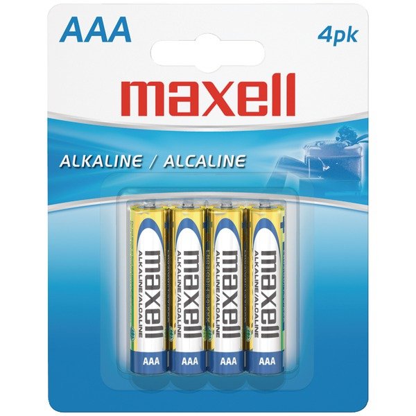 MAXELL 723865 - LR034BP AAA 4Pk Carded Batteries