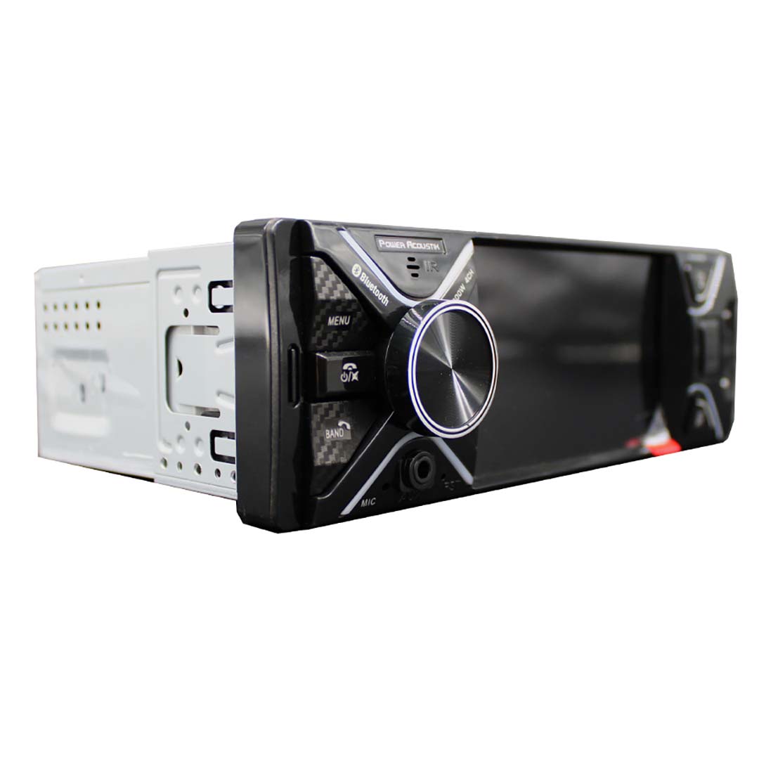 Power Acoustik PL430HB 4.3 Single DIN MECHLESS Fixed Face Receiver w/BT & Remote