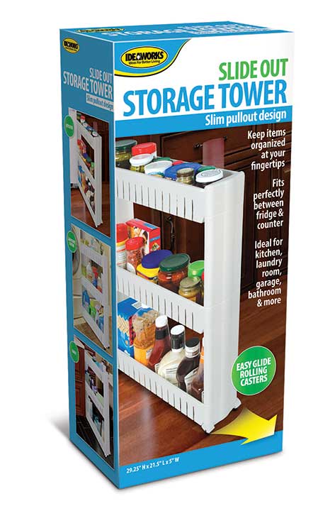Jobar Slide Out Storage Tower Fits between fridge and counter or Laundry JB6032