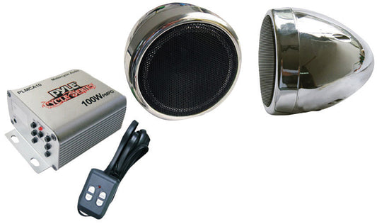 Pyle PLMCA10 Motorcyle Audio Speaker Package