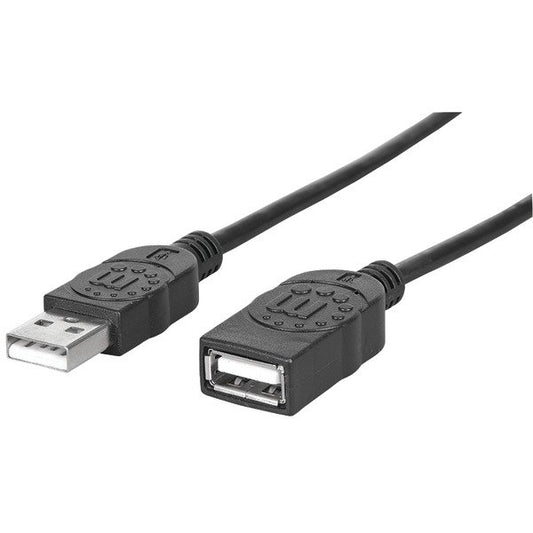 MANHATTAN 393850 Hi Speed Male To Female USB 10Ft
