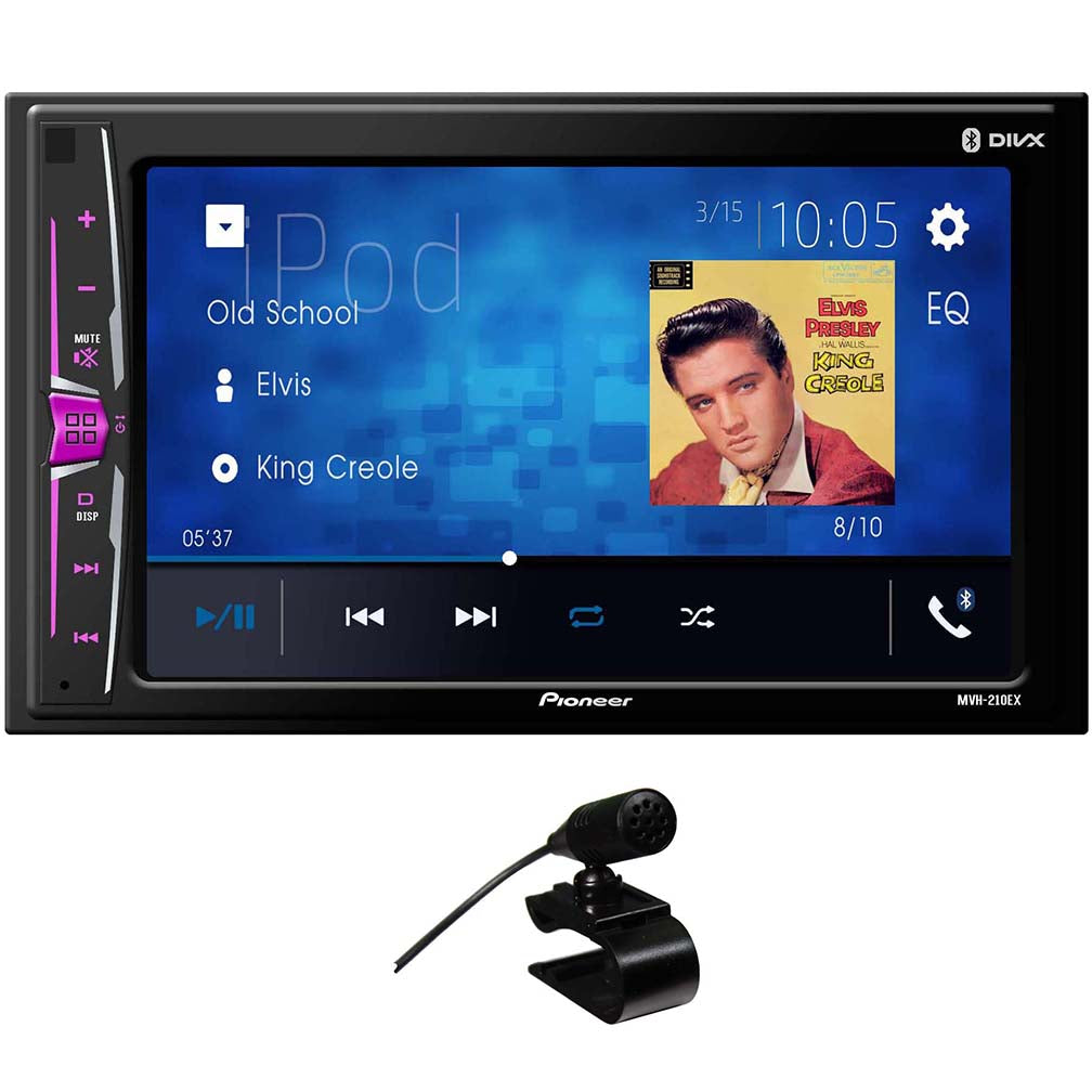 Pioneer MVH210EX DDin Digital Multimedia Video Receiver 6.2" with Bluetooth