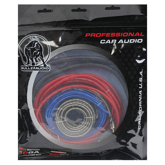 Bullz BGE10RP Audio 10 Gauge Amplifier Wiring Kit