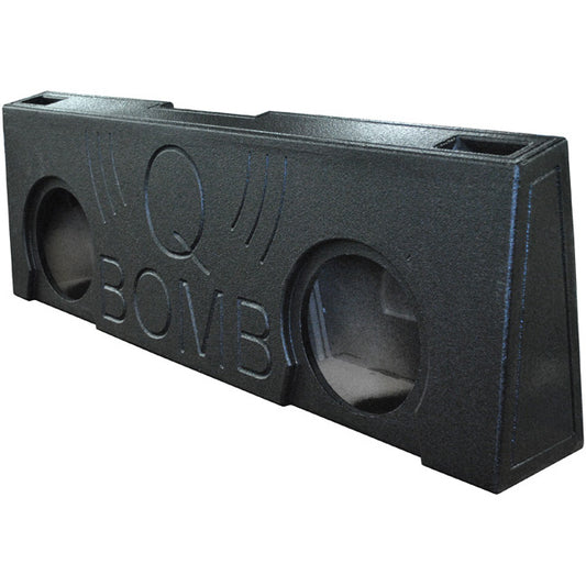 Q Power 2-Hole 10-Inch Ported Subwoofer Enclosure for 2007-2013 GM/Chevy Crew Cab