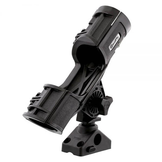 Scotty 0400BK Orca Rod Holder with Locking Combination Side/Deck Mount, Black