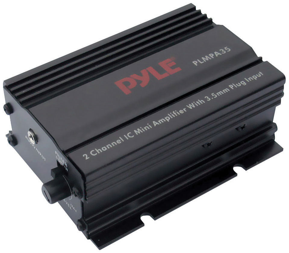 Pyle PLMPA35 300 Watt 2 Channel Mini Amplifier with 3.5mm Input