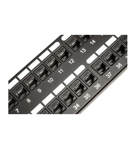 Icc ICMPP48CP6 Patch Panel,cat 6, Feed-thru 48-p,2rms