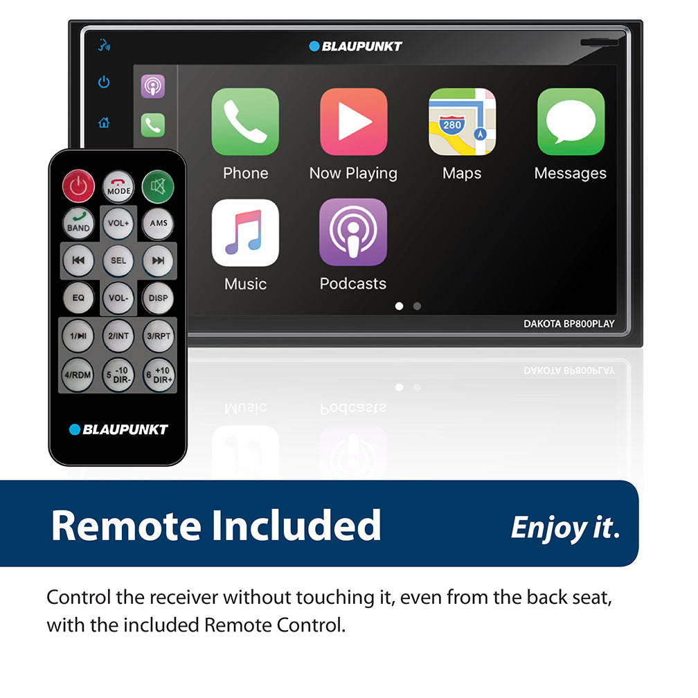 Blaupunkt Dakota 6.8" Touch Screen In-Dash Mechless Receiver-Android Auto/Apple Carplay