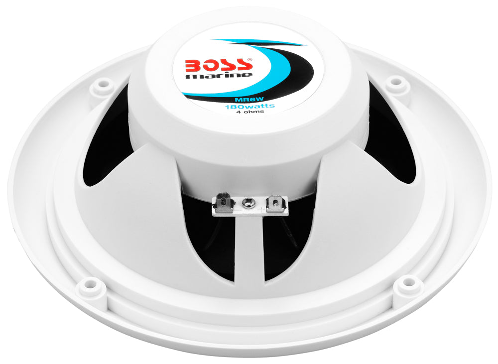 BOSS AUDIO MR6W Marine 6.5" Dual Cone 180-watt Full Range Speakers