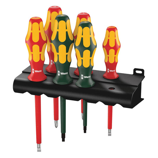 Wera 05347777001 Kraftform Plus 160i/168i/6 Insulated Pro Screwdriver Set 6 pc